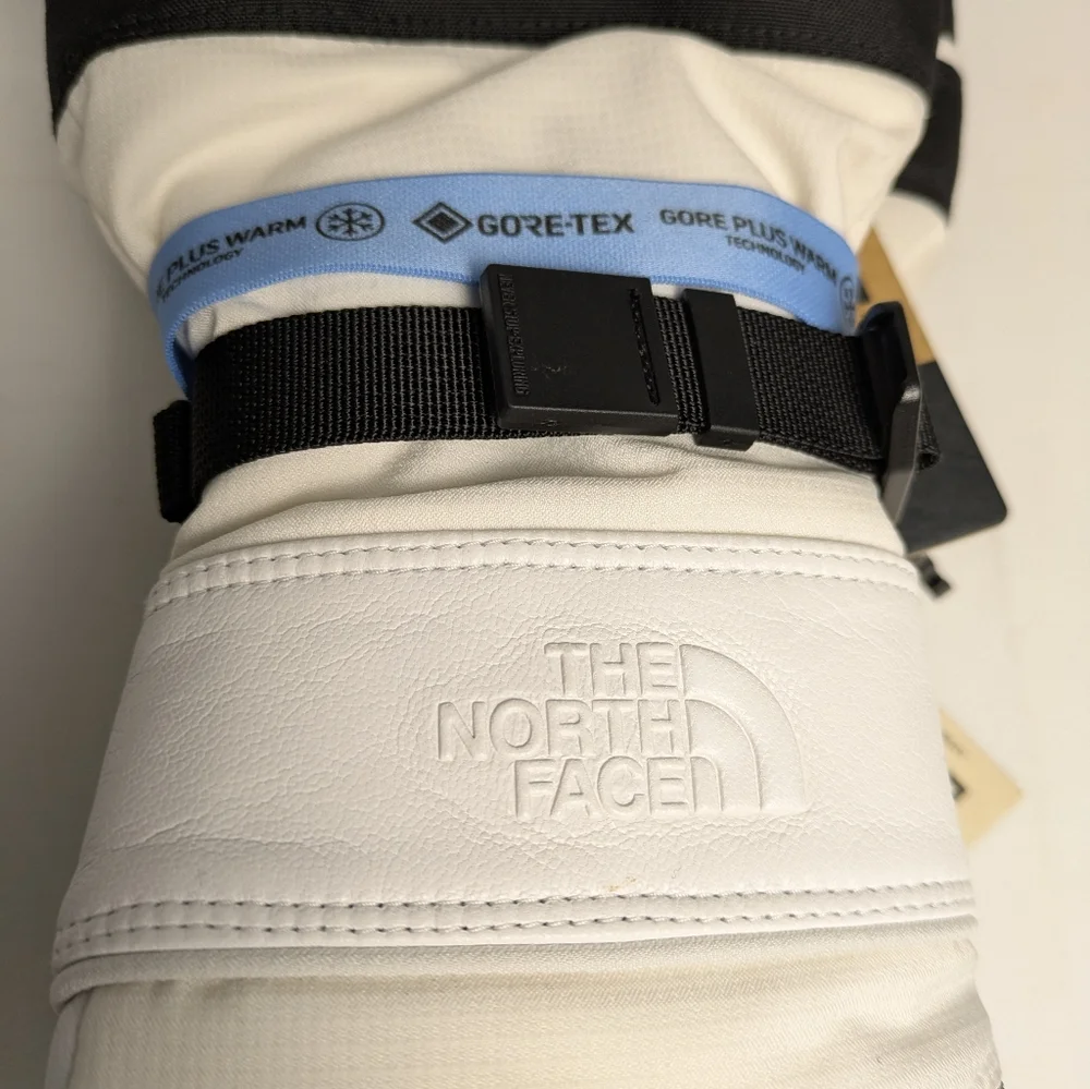 New THE NORTH FACE Women's Montana Pro Ski Gloves Size S Gardenia White Warmest - Picture 4 of 11